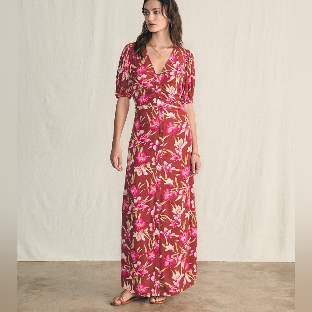 Faherty - Sorrento Dress - Majorca Floral - Small